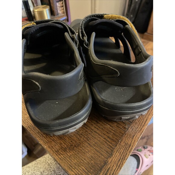 Teva Flintwood Black Slingback Sandals Men’s Size 13 LN Water Rafting Shoes - Picture 3 of 9